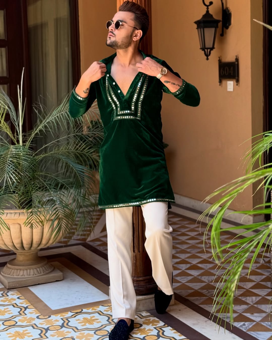 Royal in Green kurta Only