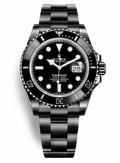 Submariner Date Full Black Watch For Men 126610-LN