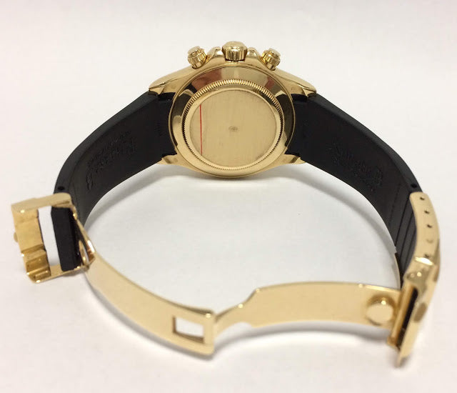 Golden Color Case Chronograph Men's Watch, Quartz Watch With Diamond