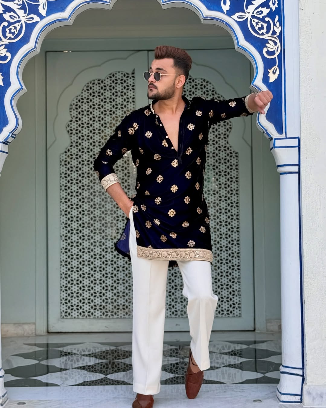 Royal Vibes Black only Kurta