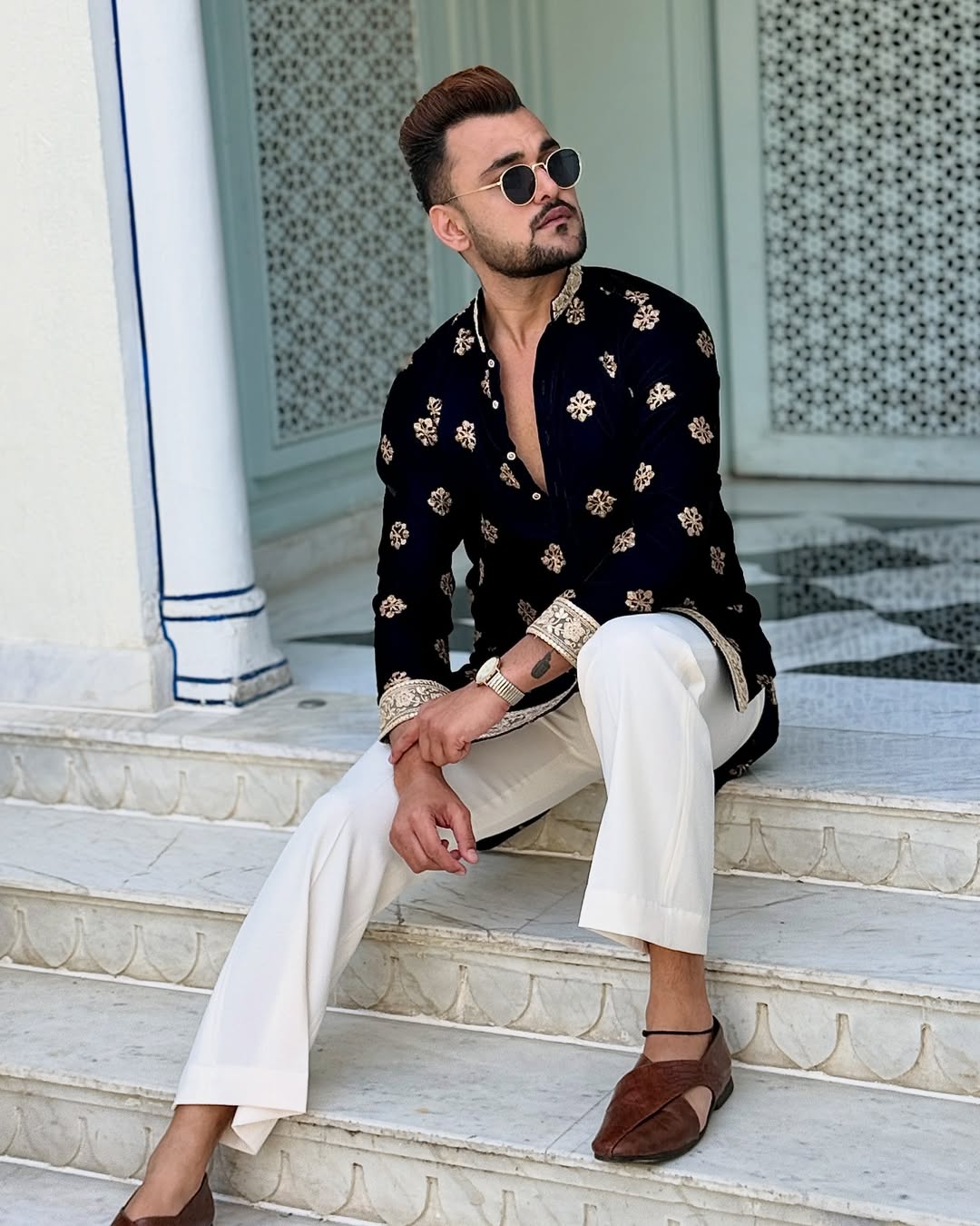 Royal Vibes Black only Kurta