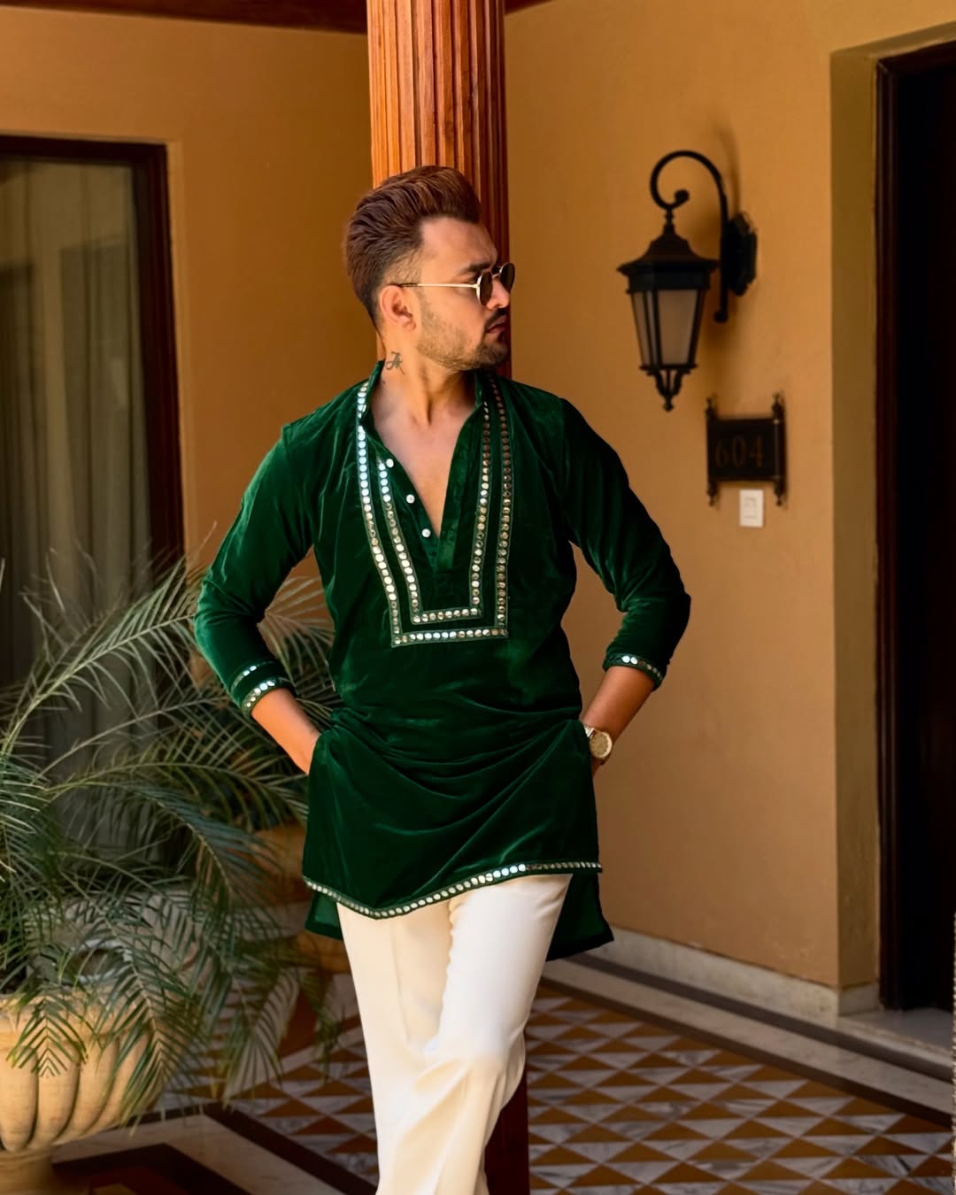 Royal in Green kurta Only