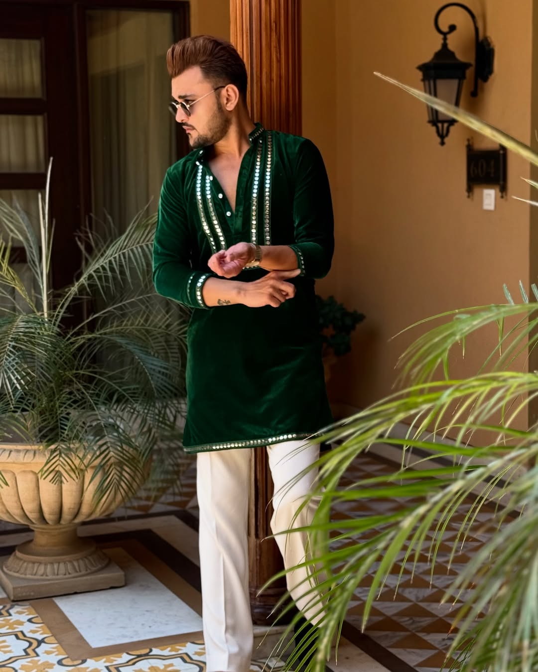 Royal in Green kurta Only