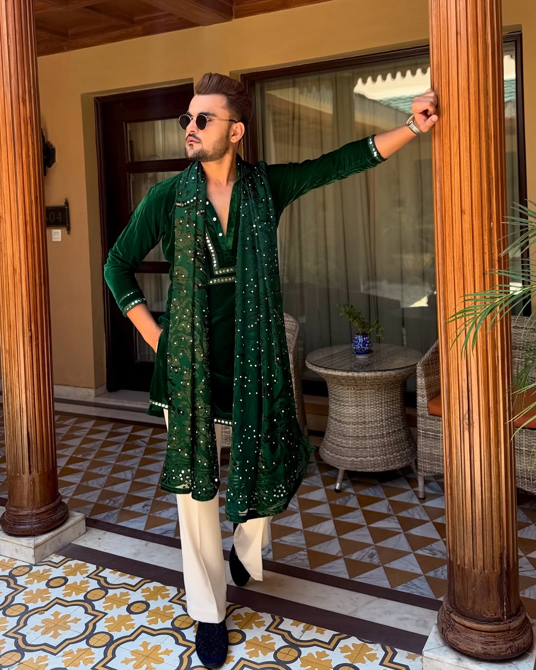 Royal in Green kurta Only