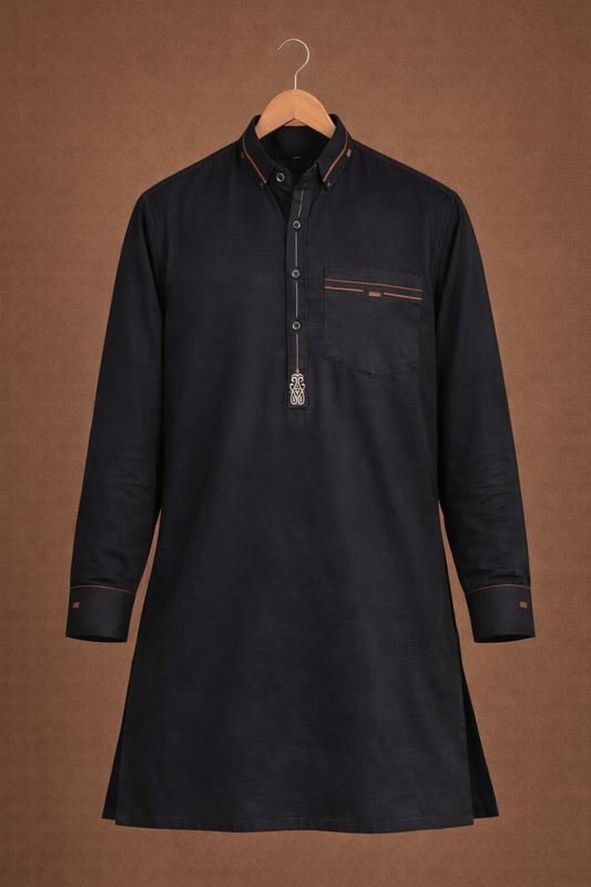 Bolack pathani collar Luxury Kurta Pajama