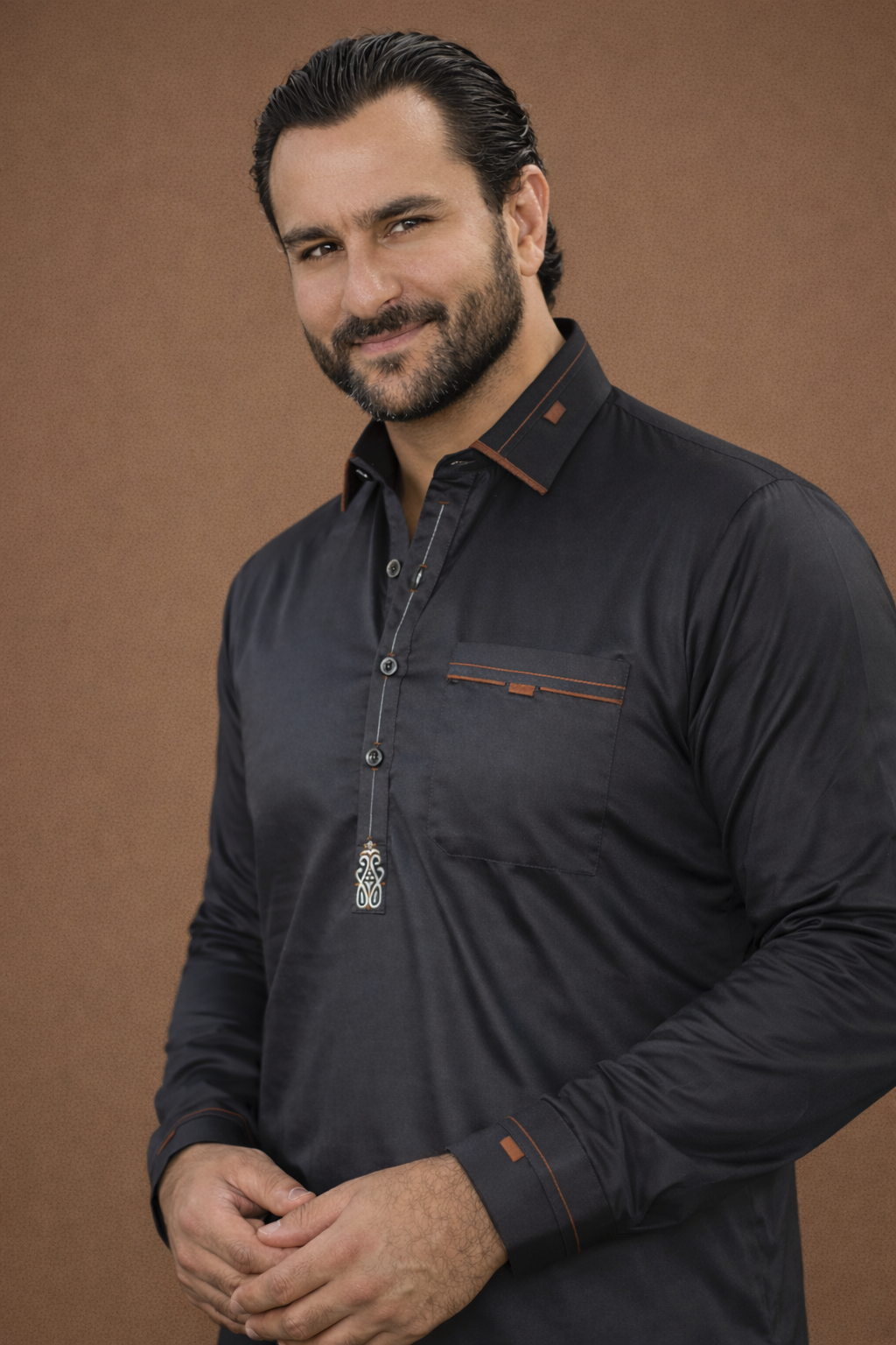 Bolack pathani collar Luxury Kurta Pajama