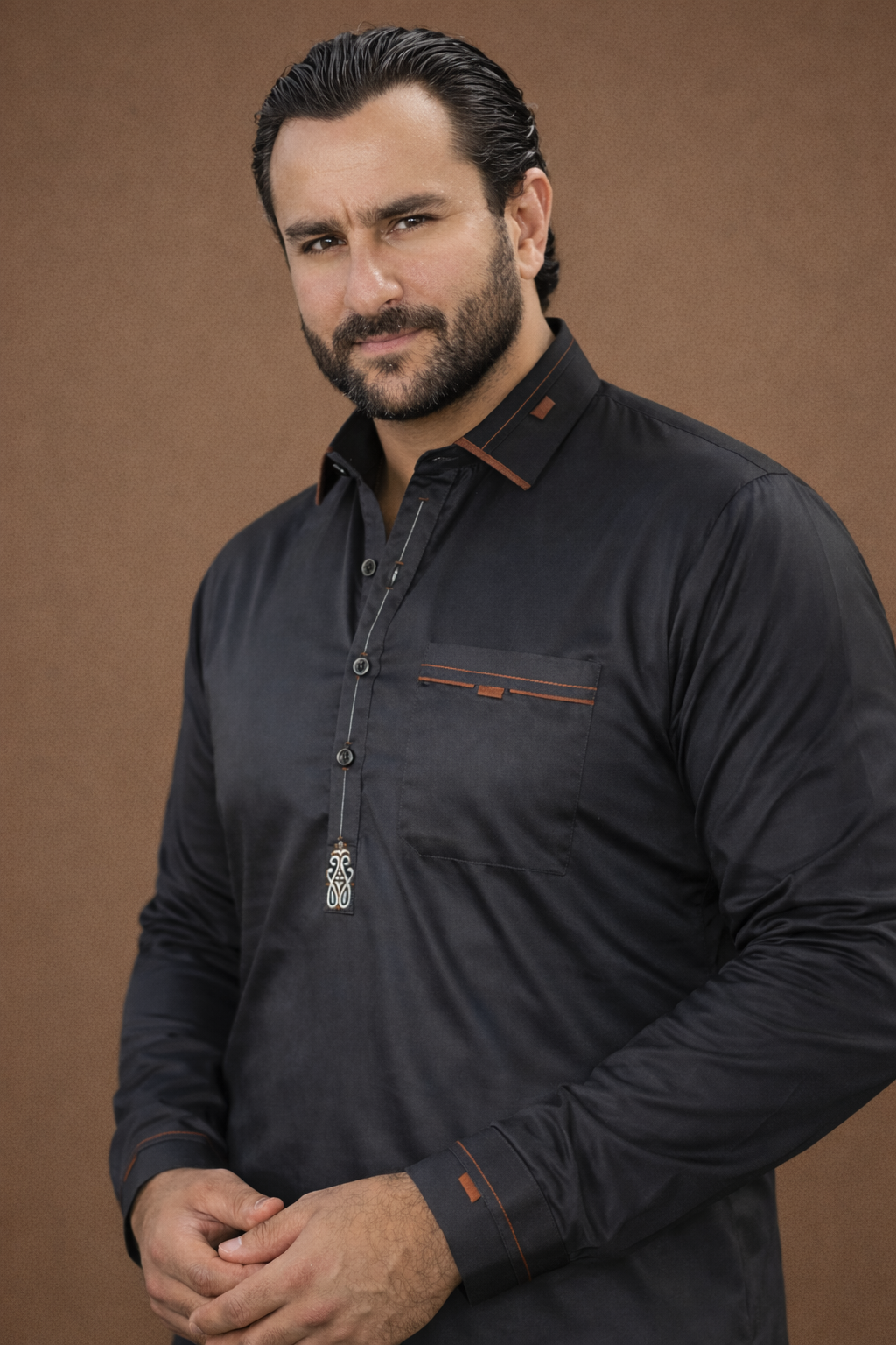 Bolack pathani collar Luxury Kurta Pajama