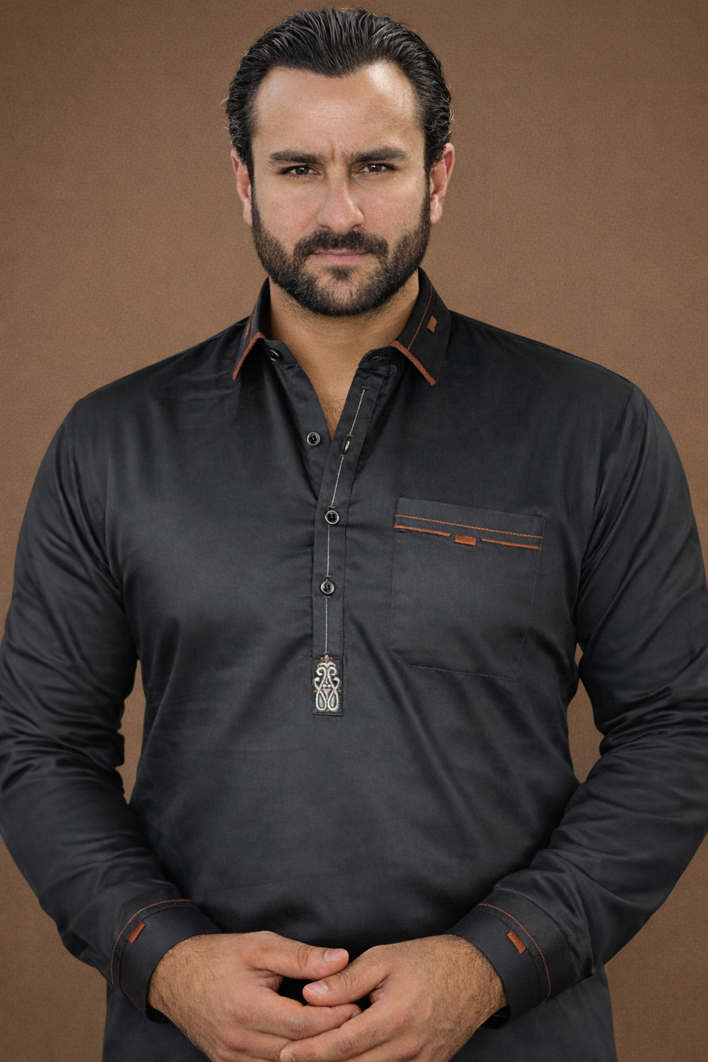 Bolack pathani collar Luxury Kurta Pajama