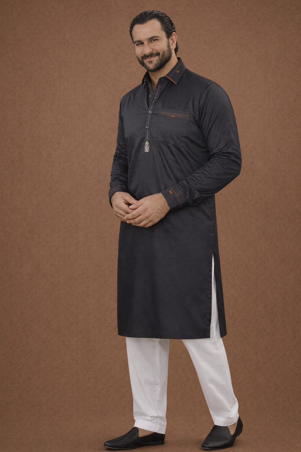 Bolack pathani collar Luxury Kurta Pajama