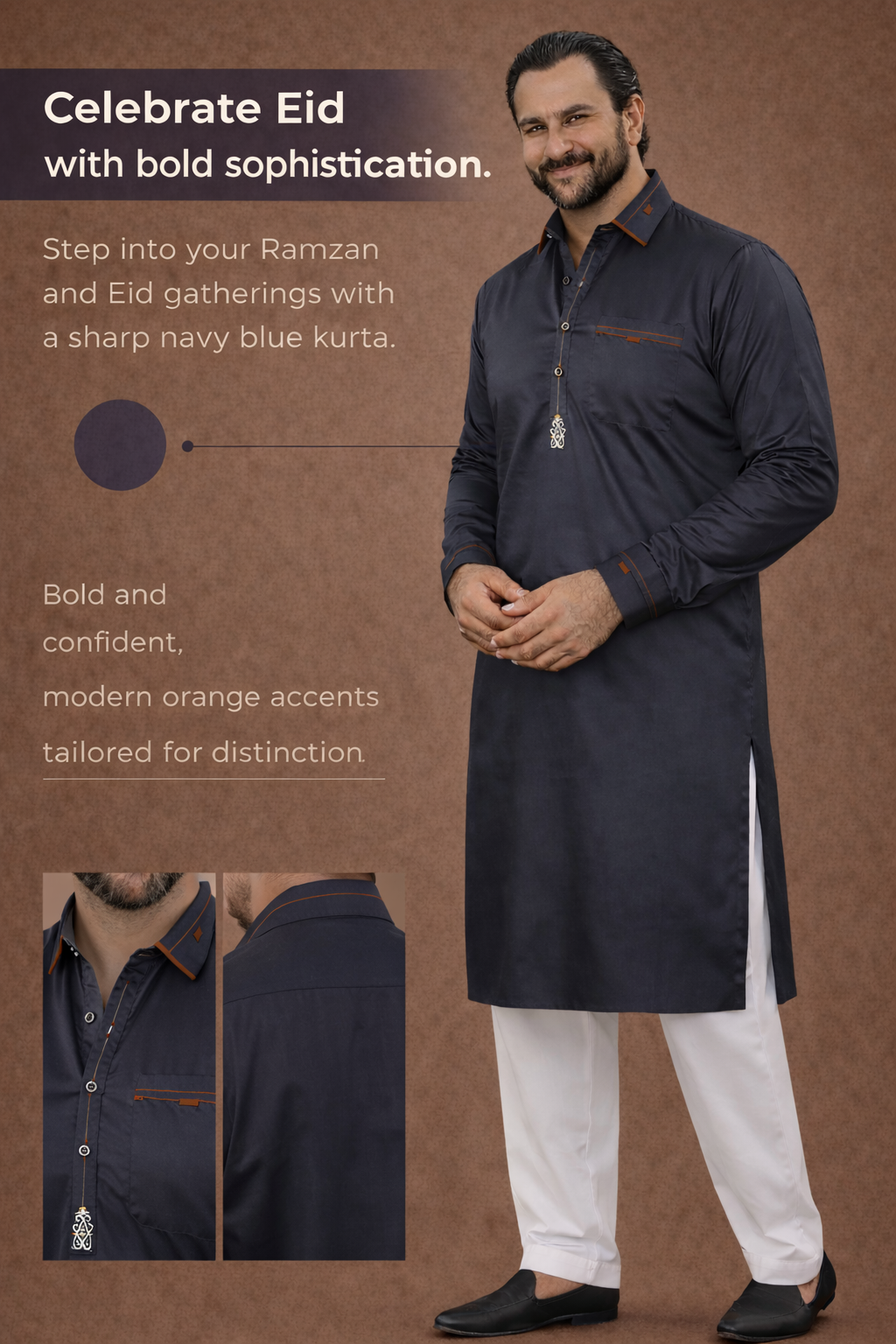Bolack pathani collar Luxury Kurta Pajama