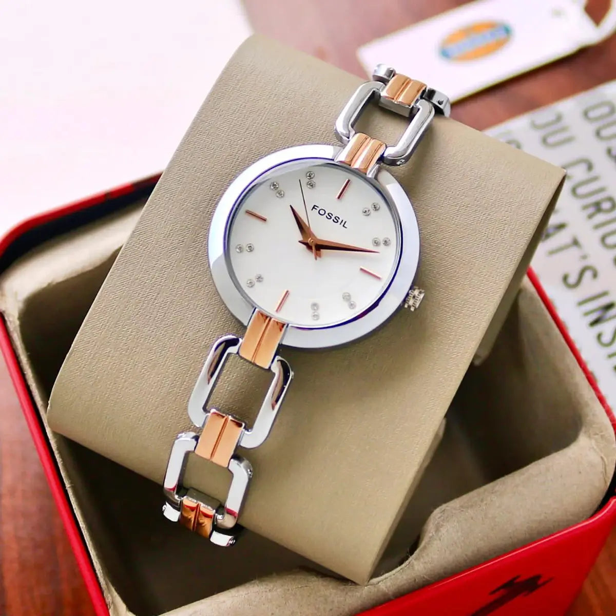F_ossil Rose Gold Ladies