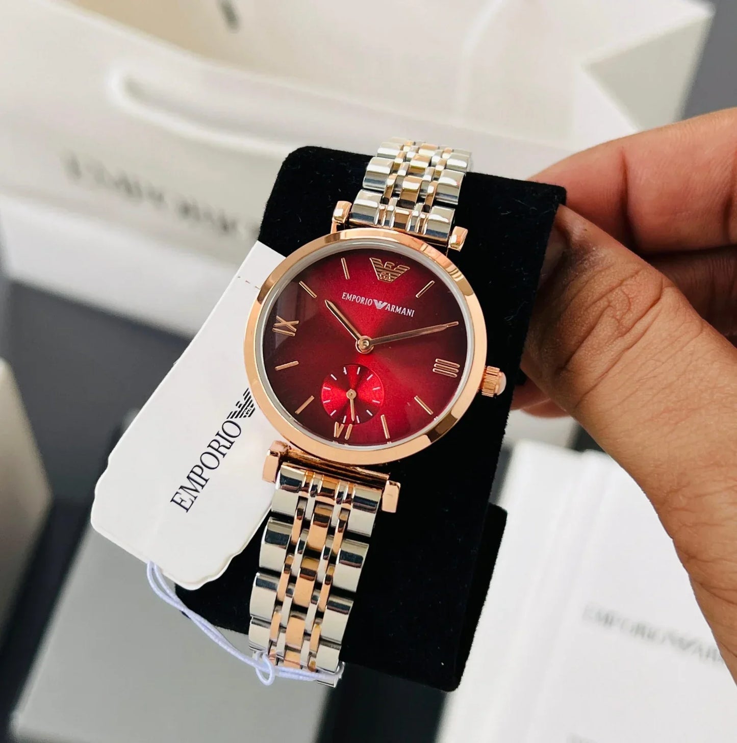 Emp_orio Arm_ani Slim Red Dial