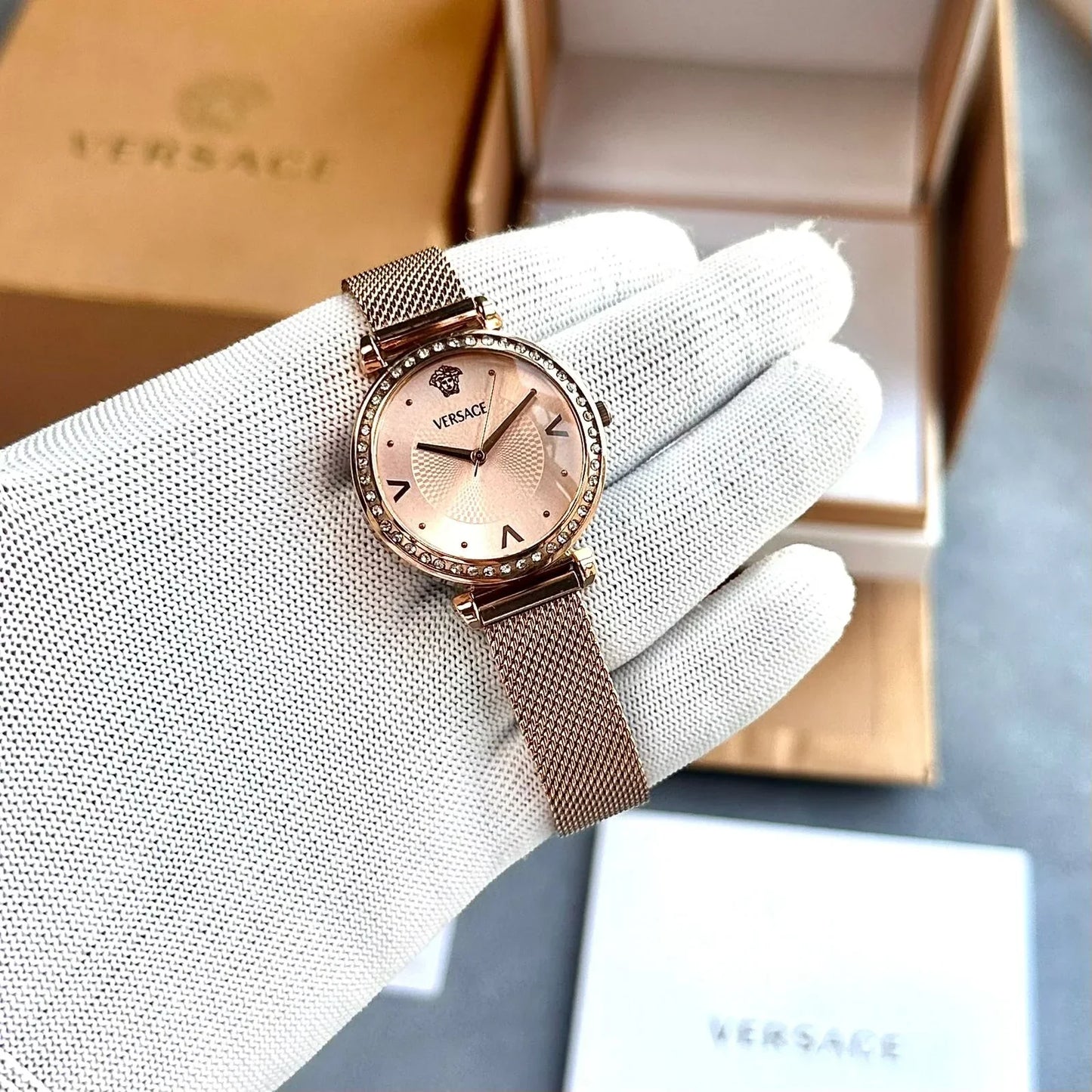 V_ersace Women’s Rosegold Collection