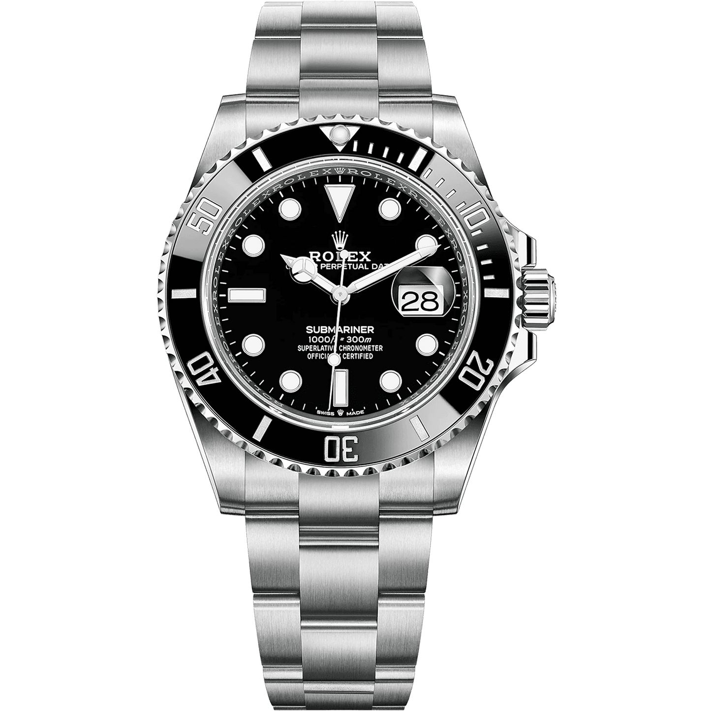 Quartz Black Dial Stainless Steel Strap Watch For Men