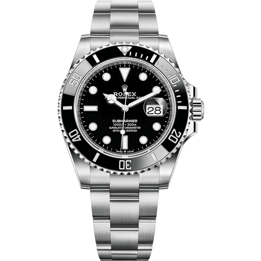 Quartz Black Dial Stainless Steel Strap Watch For Men