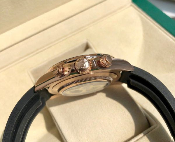 RLX Cosmograph RoseGold Color Dial Ring Bezel Daytona Chronograph Quartz Chronometer Men's Watch - RLX-1163