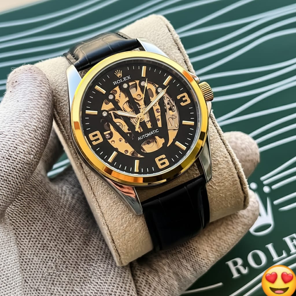 ROLEX Chronograph Analog Black Dial Men's Watch AR2434