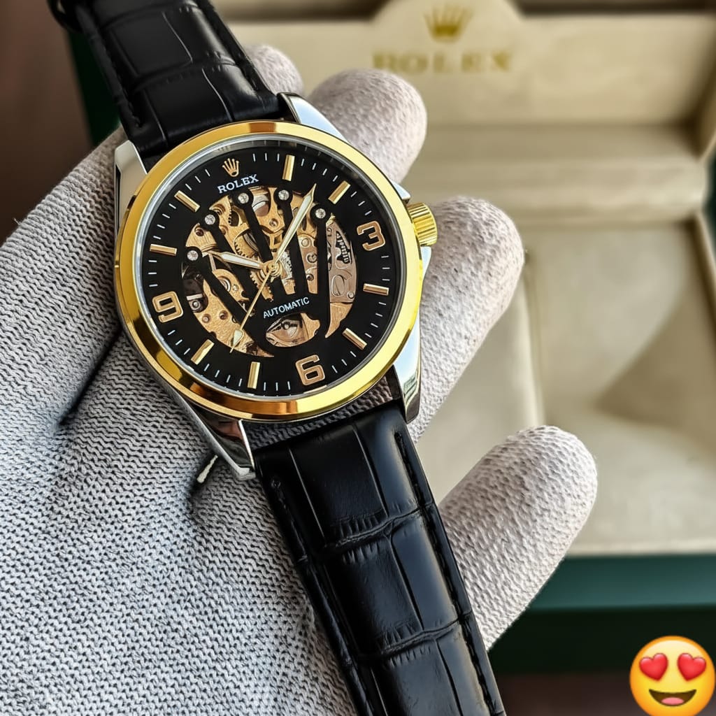 ROLEX Chronograph Analog Black Dial Men's Watch AR2434