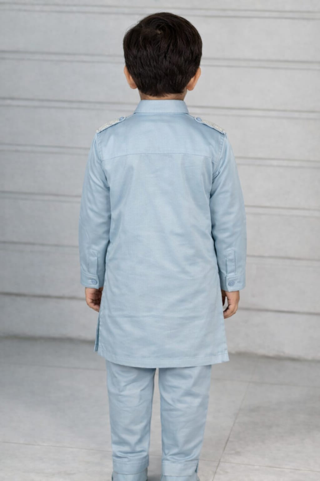 Boys Premium Cotton Kurta Pajama Set – Ethnic Festive Wear for Kids (SKY BLUE)