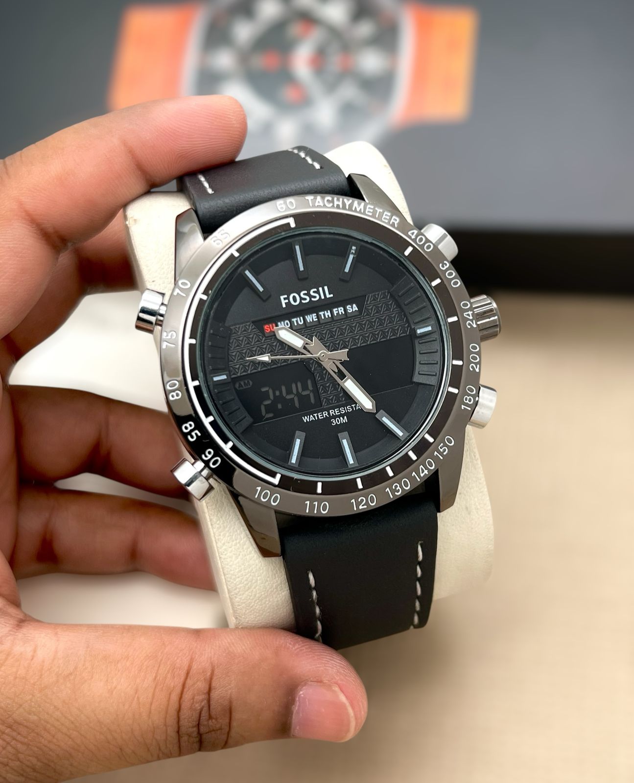 FOSSIL Black Dial Metal Men's Watch