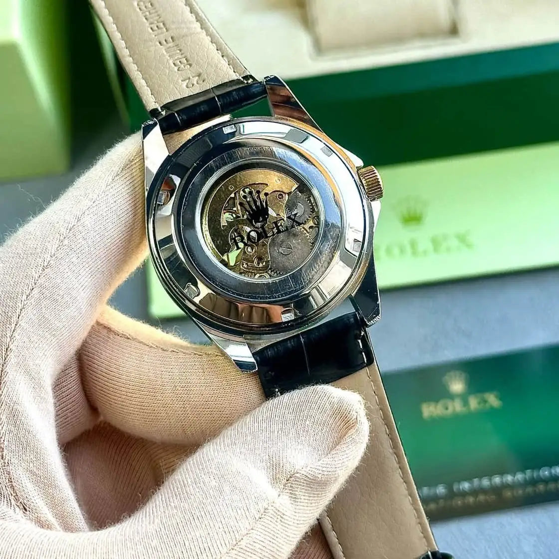 ROLEX Chronograph Analog Black Dial Men's Watch AR2434