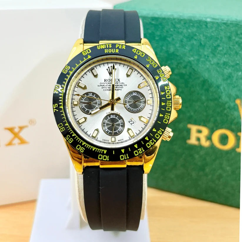RLX Cosmograph Silver Color Dial Daytona Chronograph Men's Watch - RLX-1169