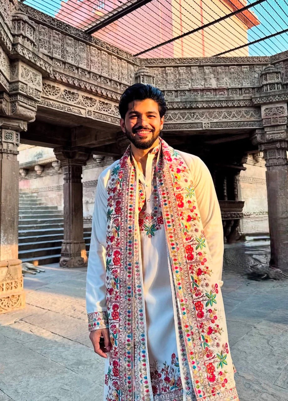 coloreful embroidery kurta with duppta