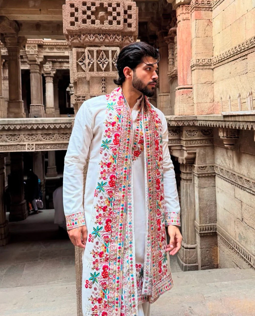 coloreful embroidery kurta with duppta