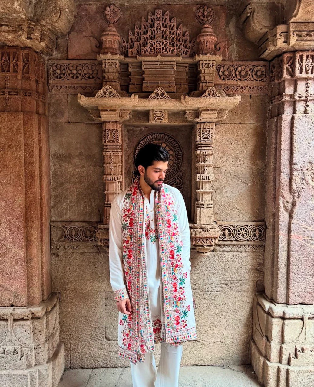 coloreful embroidery kurta with duppta