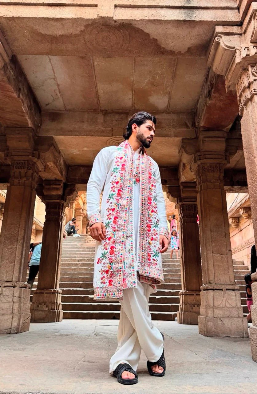 coloreful embroidery kurta with duppta