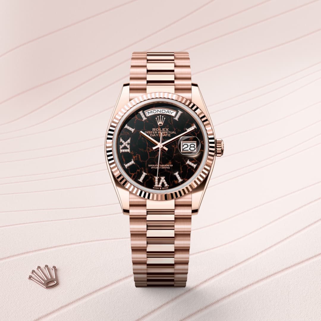 ROLEX Men's Watch For Man Red Blue Glass Multi Color Full Black Looks Good On Jacket For Man Gift