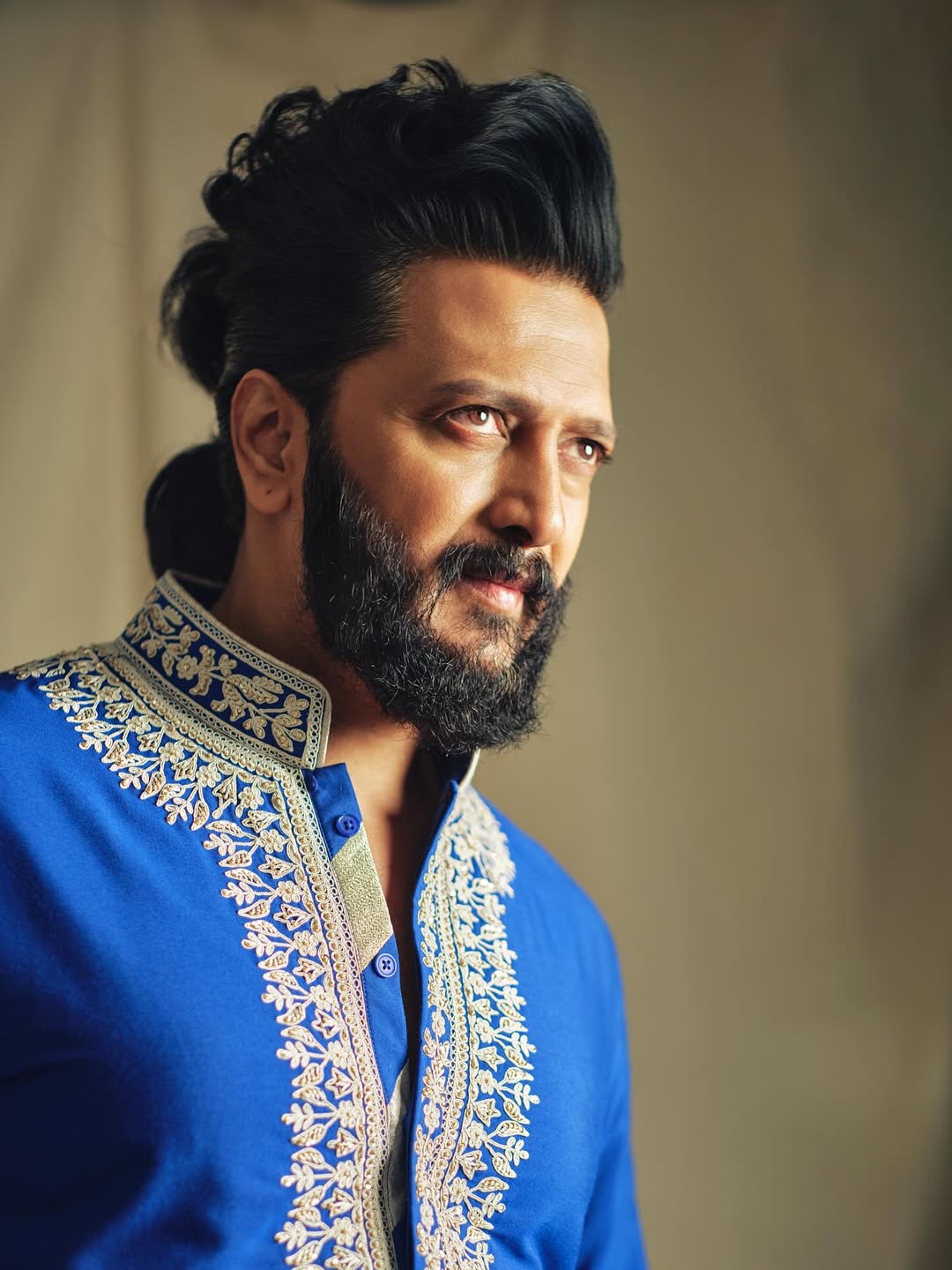 Royal Blue Embroidery Kurta only
