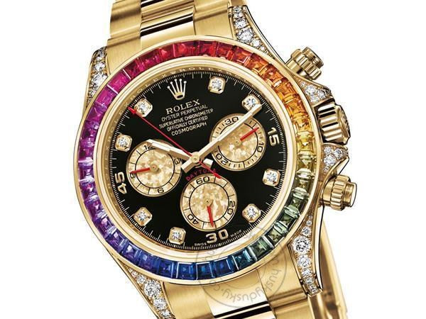 Dual Color Men Watch With Stainless Steel Strap & Black Dial