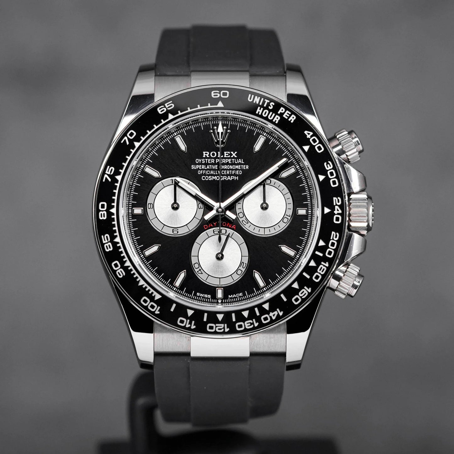 RLX Cosmograph Silver Color Dial Ring Bezel Daytona Chronograph Quartz Chronometer Men's Watch - RLX-1162